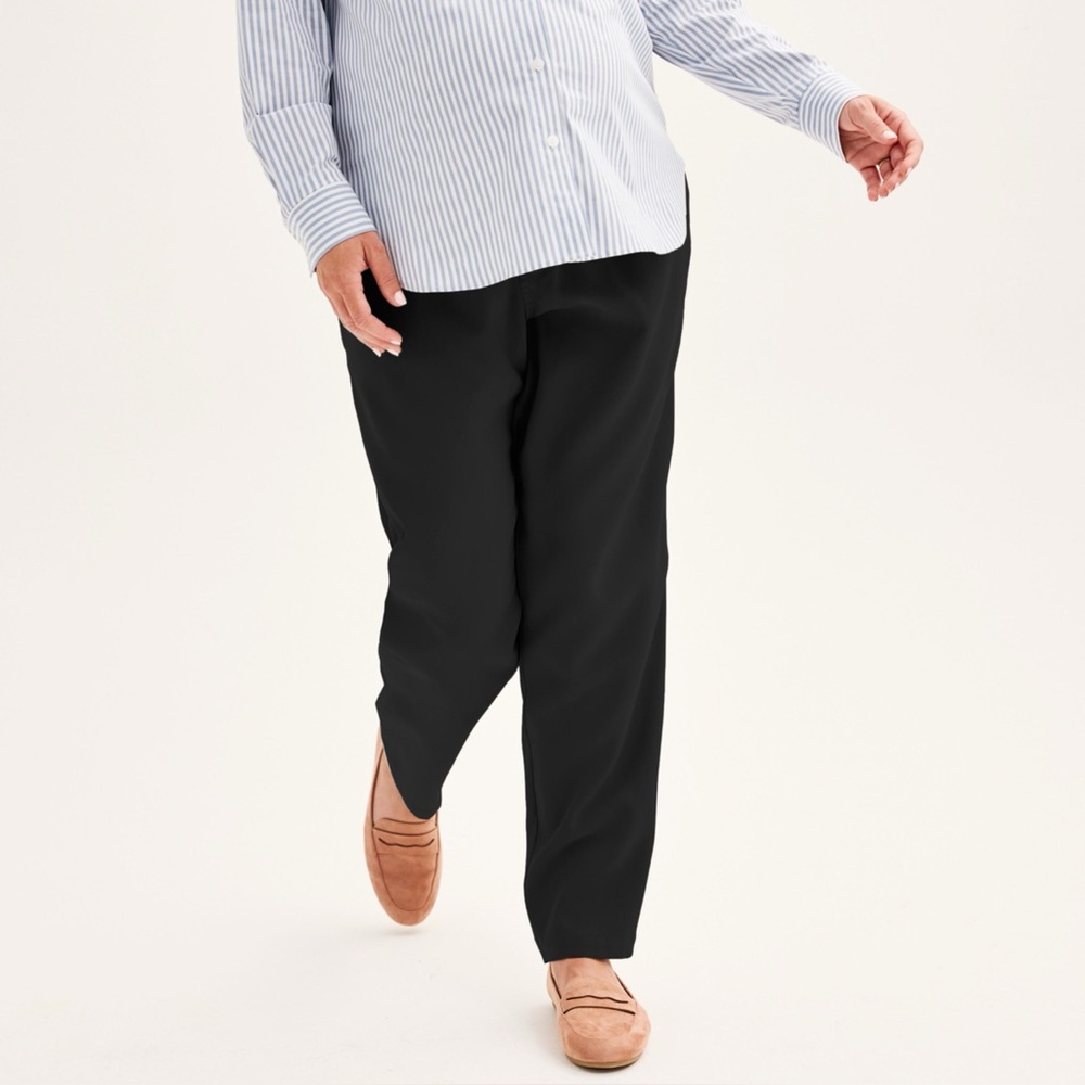 Sonoma Black relaxed straight legs with mid belly coverage size XXL Maternity